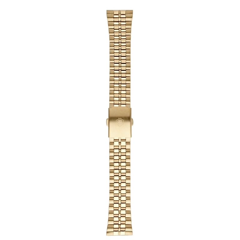 Brazalete en acero para relojes Balber Metal Gold.