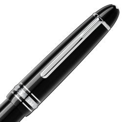 Pluma Montblanc Meisterstück LeGrand Platinum en resina negra, 2851.