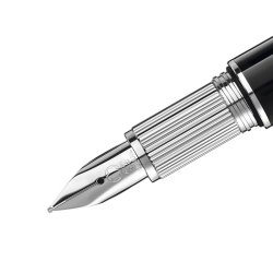 Pluma Montblanc StarWalker en resina negra y plateado, 118844.