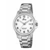 Reloj Lotus de hombre en acero y esfera blanca, ref. 18645/1.