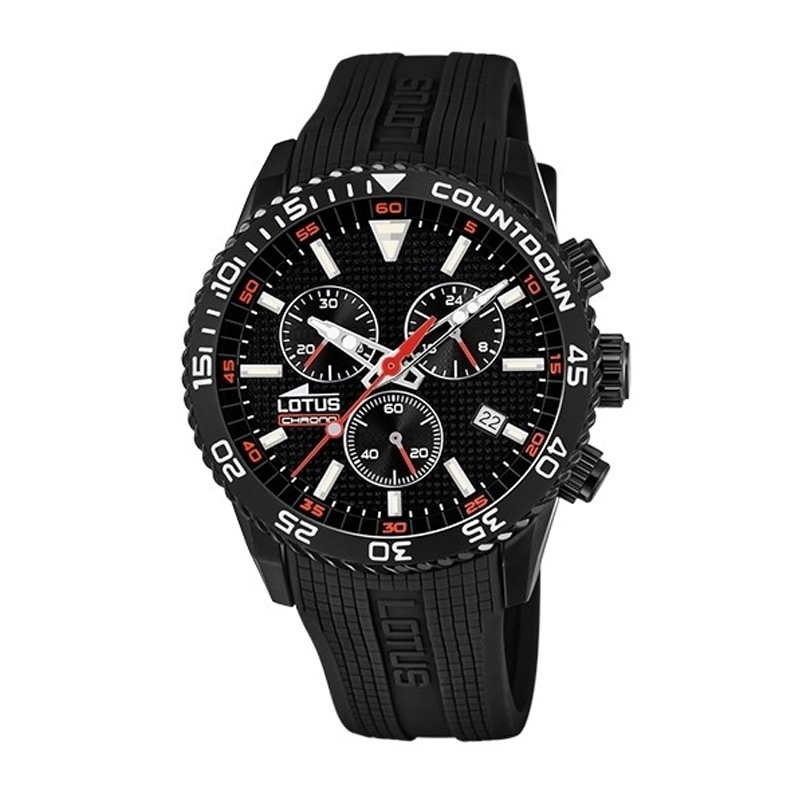 Reloj Lotus de hombre coloR, cronógrafo en negro, ref. 18672/2.