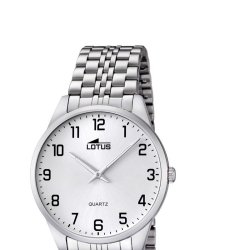 Reloj Lotus de hombre en acero con números en negro, 15883/1.