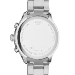 Reloj Tissot Chrono XL Classic de hombre en acero, esfera negra y cronógrafo, T1166171105701.
