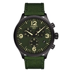 Reloj Tissot Chrono XL de hombre en verde con cronógrafo, T1166173709700.