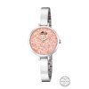 Reloj Lotus de mujer Bliss en acero con piedras rosas Swarovski, ref. 18561/4.