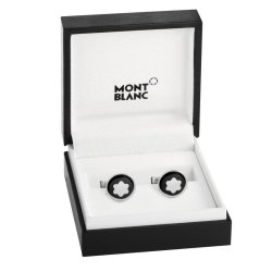 Presentación de los gemelos Montblanc en acero, negro y nácar, Star Black, 123810.