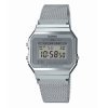 Reloj Casio plateado Retro Collection con correa de malla A700WEMG-9AEF.