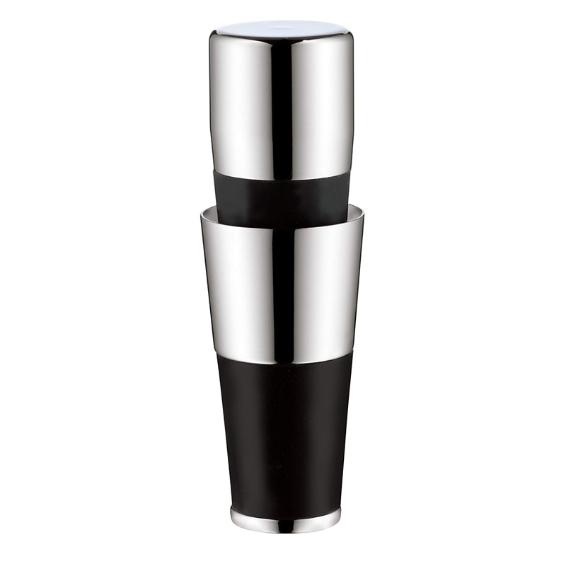 Vertedor con tapon Vino de WMF, en acero y resina negra, 0640667920.