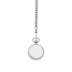 Parte trasera del reloj Festina de bolsillo para mujer plateado con esfera blanca, F2027/1.