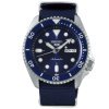 Reloj Seiko 5 Sports automático de hombre con correa NATO azul, SRPD51K2.