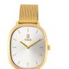 Reloj Tous Heritage de mujer dorado con caja rectangular y malla, 900350400.