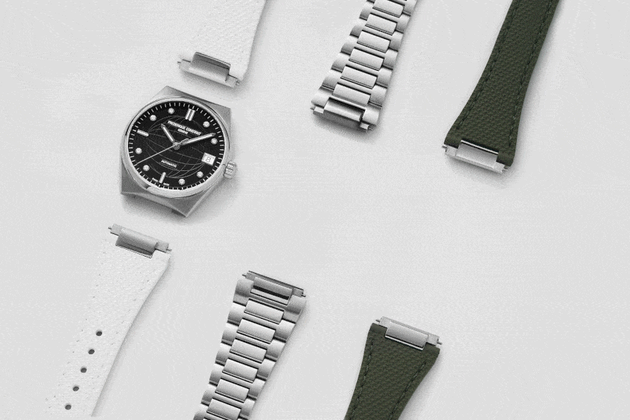 Reloj HIGHLIFE LADIES AUTOMATIC esfera negra con diamantes y correa extra
